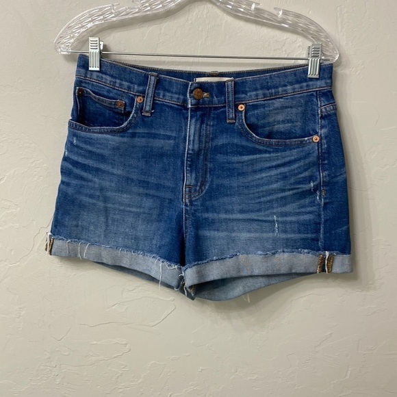 Madewell high rise denim shorts size 27 - Picture 1 of 9